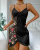 Anaya | Elegantes Satin-Nachthemd mit floraler Spitze