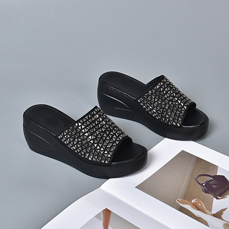 Blessie | Funkelnde Trend-Sandalen