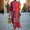Amari | Bedrucktes Ethno-Maxikleid