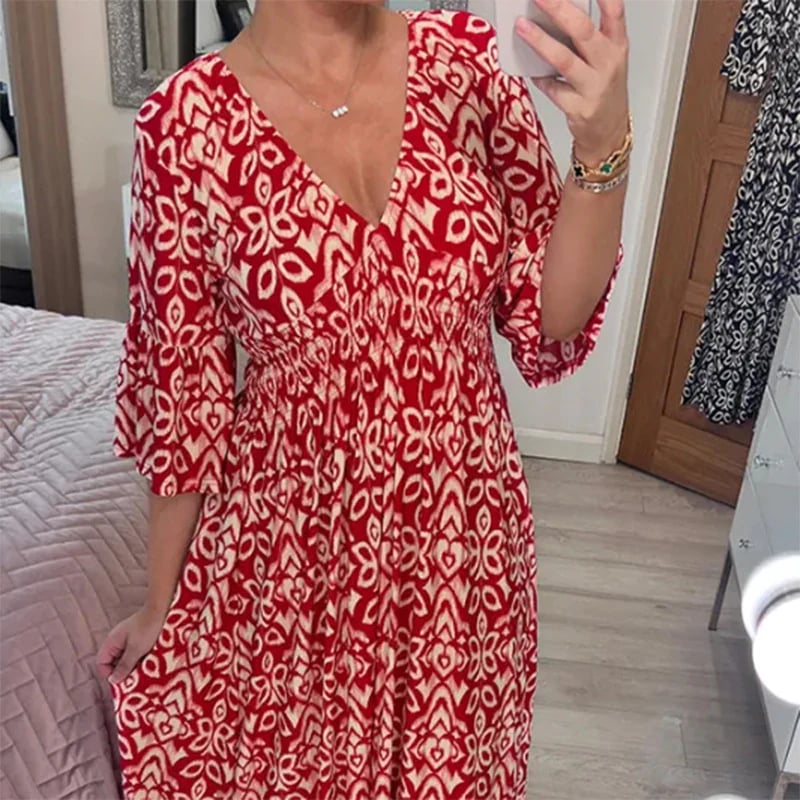 Maris | Fließendes langes Kleid