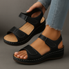 Sage | stilvolle orthopädische Sandalen mit komfortablem Keilabsatz