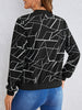 Evalaine™ | Geometrische Zipperjacke für Damen - Schwarz (fast ausverkauft) / S