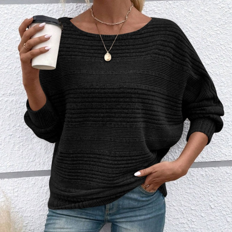 Yarisa | Gestreiftes Langarmshirt mit Rundhals