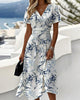 Lanni | Elegantes Kleid mit botanischem Print