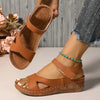 Qin | Sandalen mit kreuzförmigem Riemen