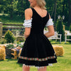 Damen Oktoberfest Kostüm Dirndl mit Schürze