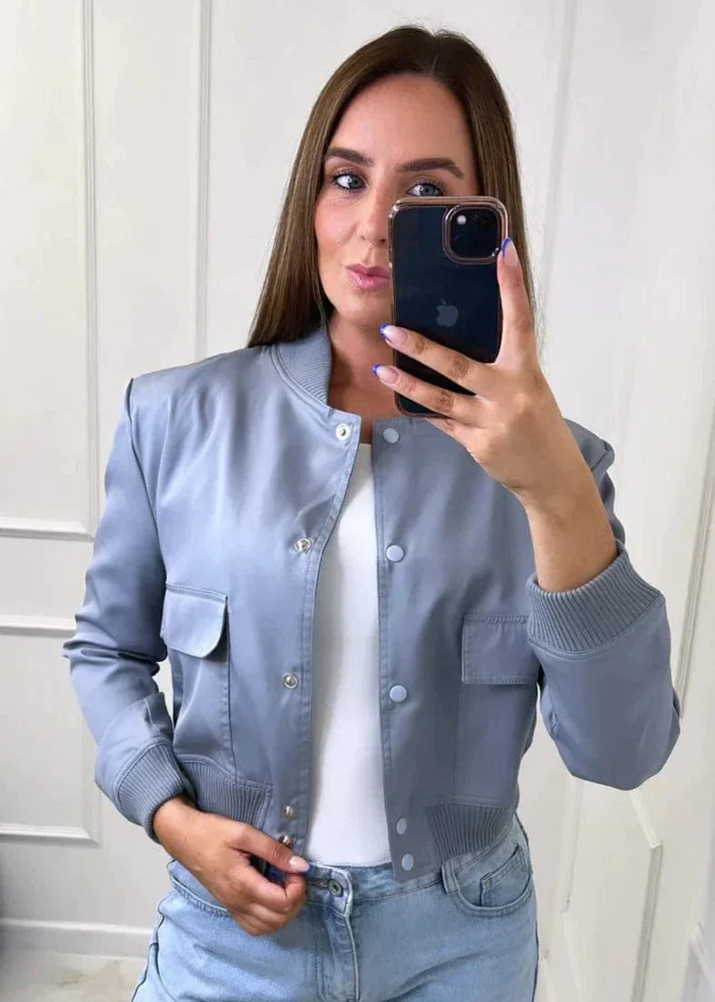 Gelvyna | Strukturierte Bomberjacke mit elegantem Schnitt