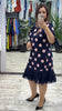 Winnie | stilvolles Polka-Dot-Kleid für Damen mit plissiertem Design