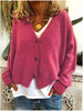 Selina™ | Chic Strickjacke für Damen - Rosenrot / S