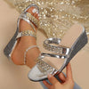 Madison | Elegante Party-Sandalen mit funkelnden Kristallen