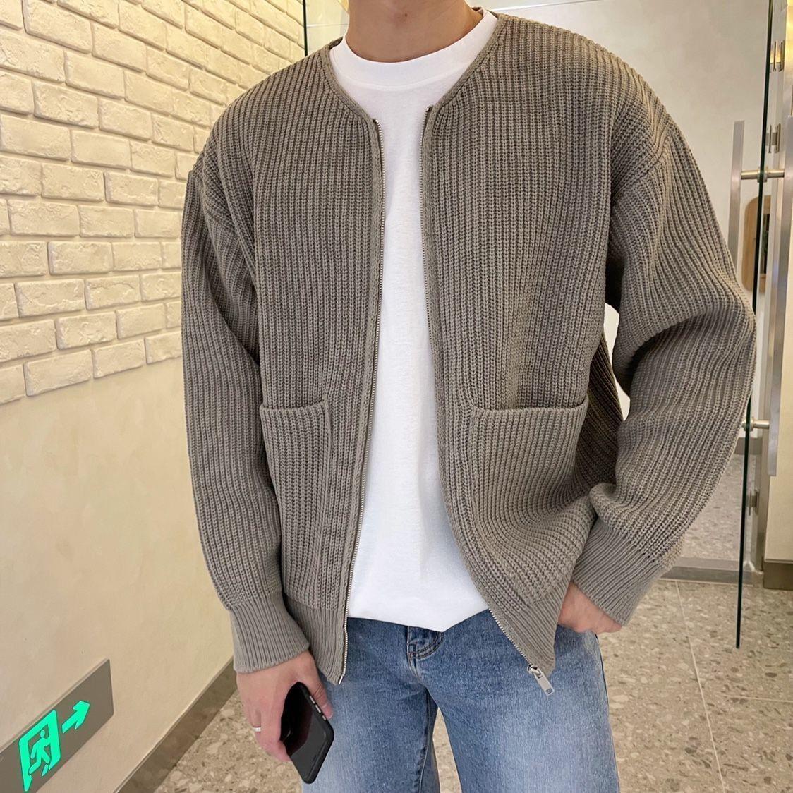 Benno™ | Elegante Strickjacke - Khaki / XS
