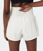 China | Sportliche Shorts mit hoher Taille und fließendem Oberstoff