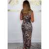 Brie | Stilvolles Kleid mit Sweetheart-Ausschnitt und Animal-Print