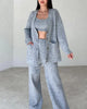 Isabella | dreiteiliges Strick-Set - Grau / S
