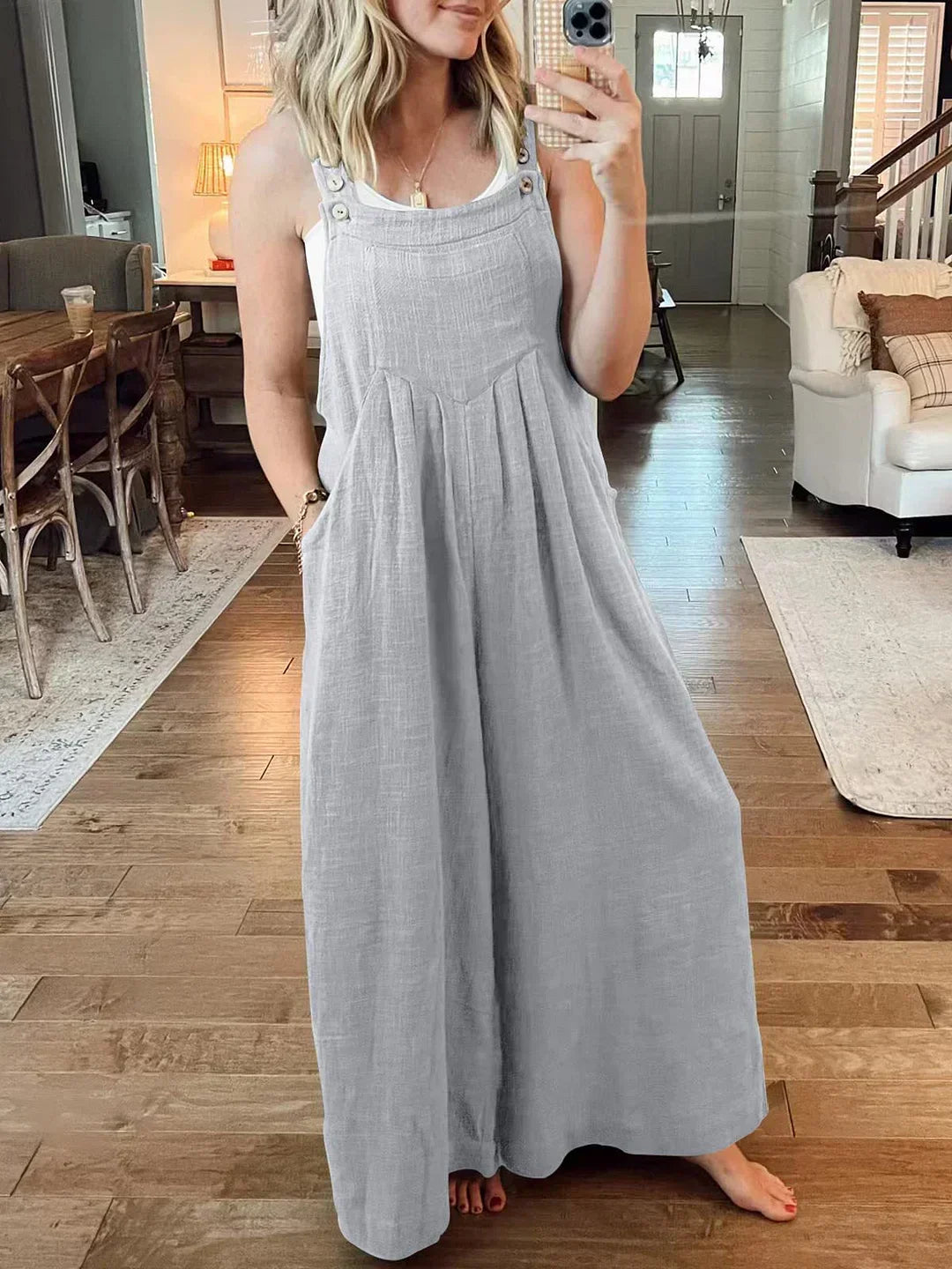 Marian | Stilvoller ärmelloser Jumpsuit für Damen