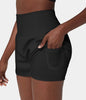 China | Sportliche Shorts mit hoher Taille und fließendem Oberstoff