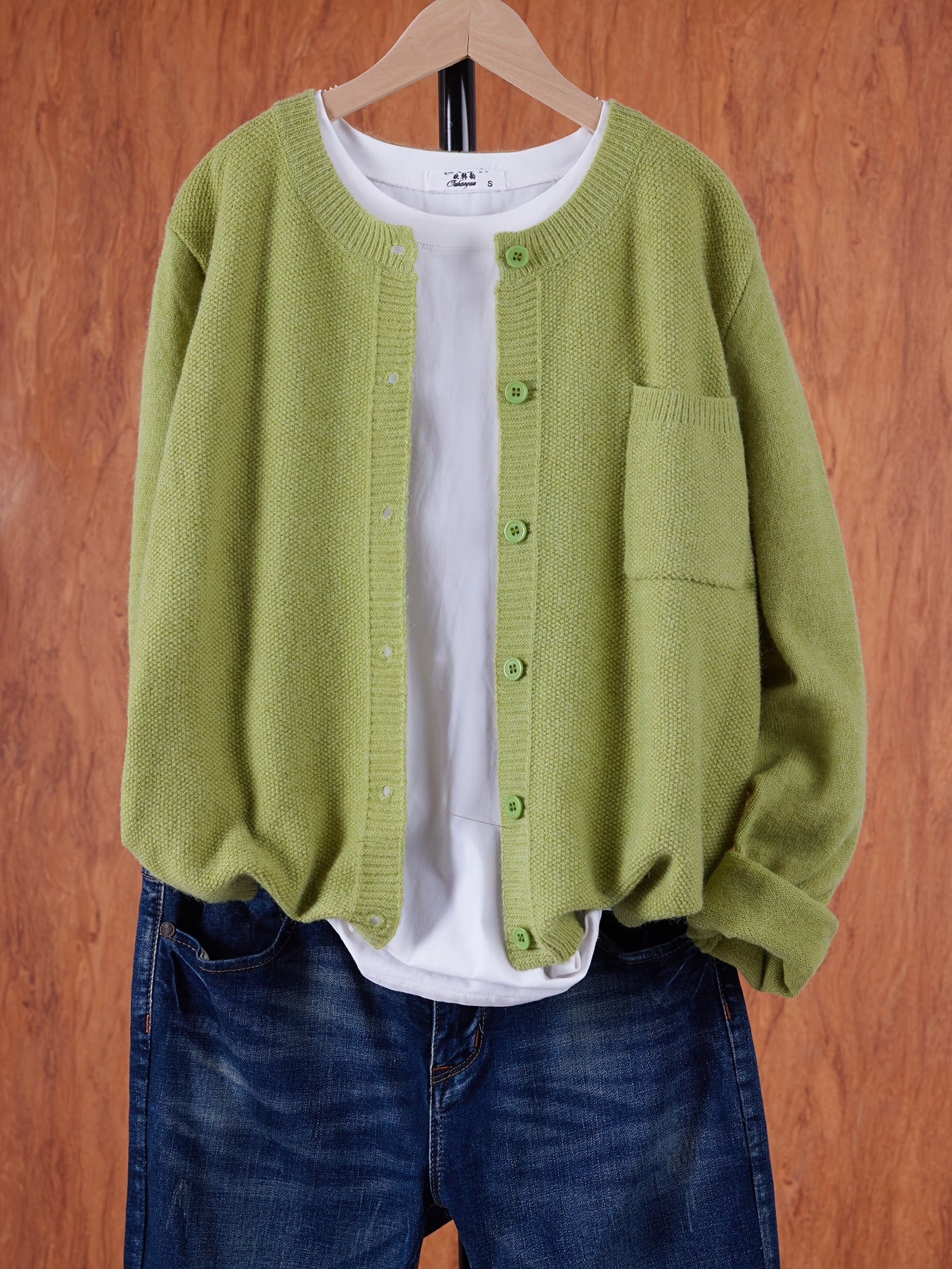 Gabbi™ - Strickjacke lässig da donna - Vest - Hellgrün / S