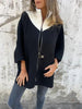 Mika | Lässige Jacke mit hohem Kragen - Jacket - Schwarz / S