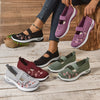 Saty | Blumenbestickte Mesh Slip-On Schuhe