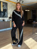 Celena | Gestreiftes Set mit Cut-Out-Schulter