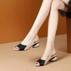Alonna | Modische Römersandalen mit klobigen Absätzen