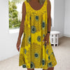 Grant | Ärmelloses Midi-Jochkleid mit Prints