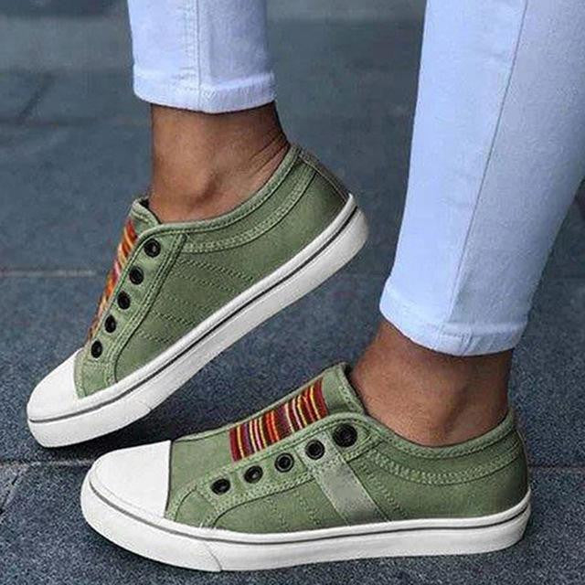 Arma | Orthopädische Pantoletten, Vintage Denim Schuhe