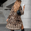 Brithia | Leopardenkleid mit V-Ausschnitt