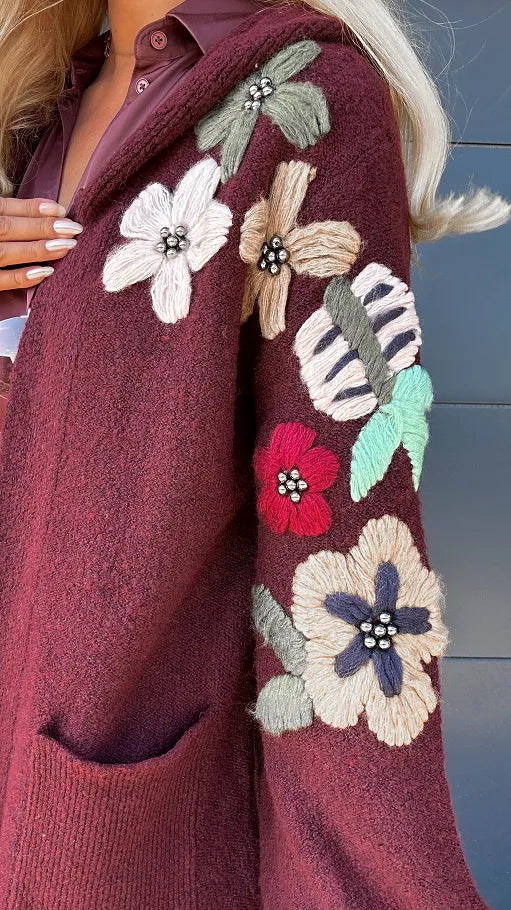 Addison | Modische Strickjacke mit Kapuze – bequem & warm