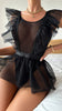 Alyssa | Sexy Bodysuit mit halbtransparenter Spitze für Damen