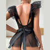 Alyssa | Sexy Bodysuit mit halbtransparenter Spitze für Damen