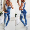 Bethy | Blauer Denim-Overall mit verstellbaren Trägern