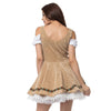 Damen Oktoberfest Kostüm Dirndl mit Schürze