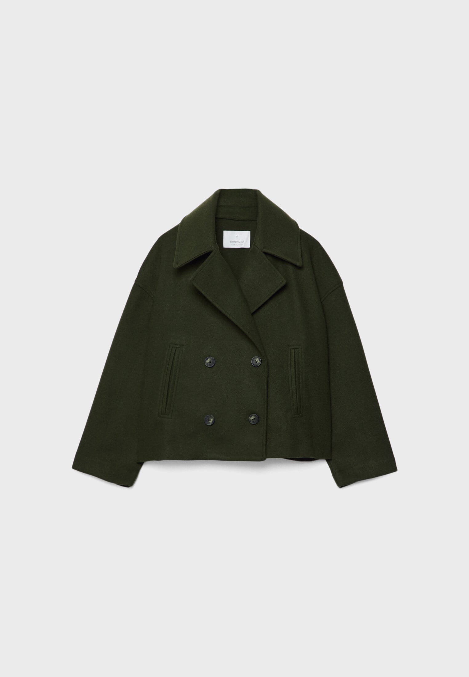 Vespera™ – Kurzgeschnittener Wollmantel für Damen - Grün / XS