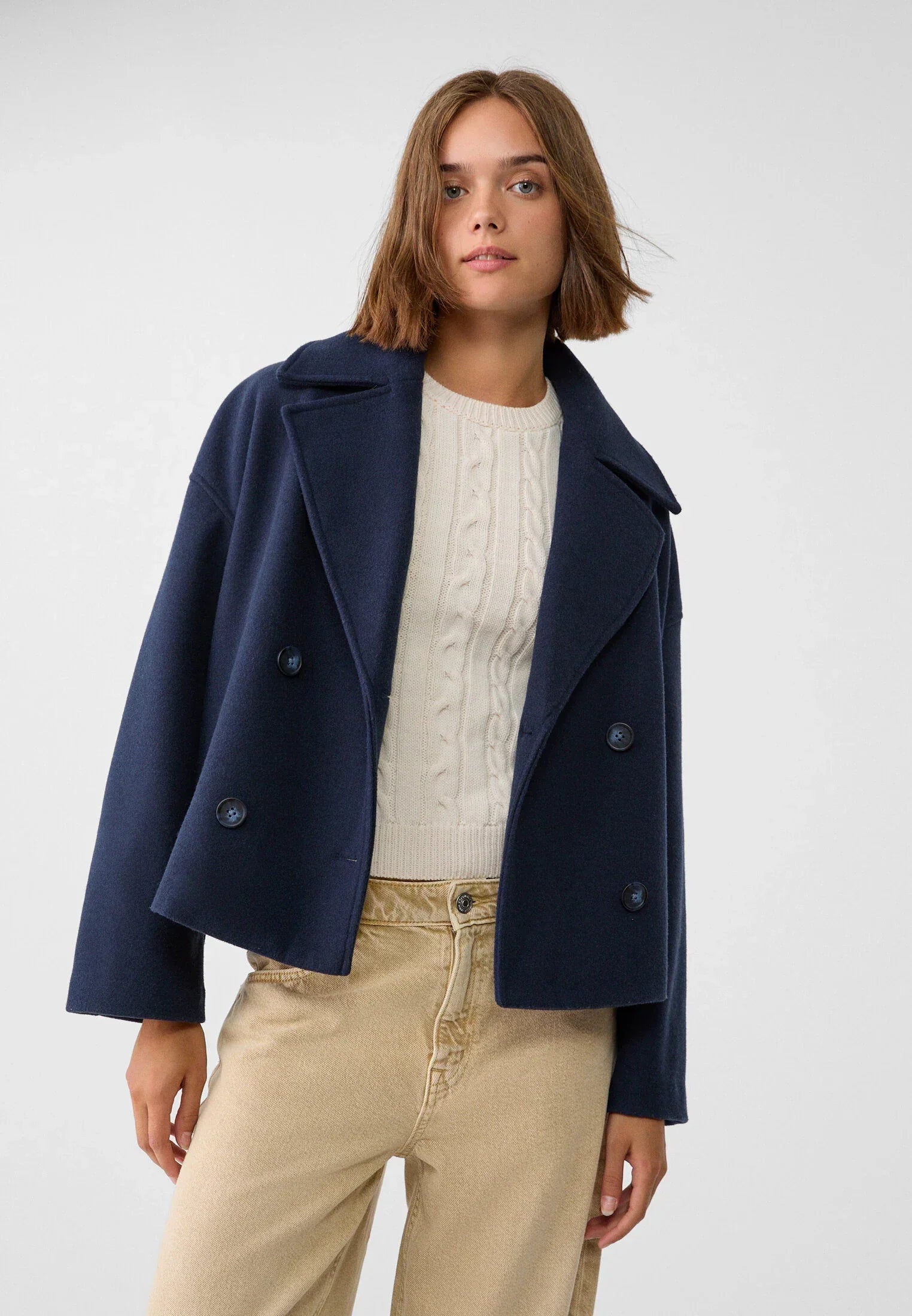 Vespera™ – Kurzgeschnittener Wollmantel für Damen