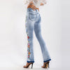 Daisy | Stylische Vintage-Jeans mit floralen Akzenten