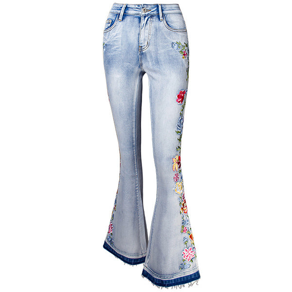 Daisy | Stylische Vintage-Jeans mit floralen Akzenten