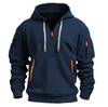 Kian™ - Komfortabler Kapuzenpullover - Dunkelblau / S