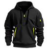 Kian™ - Komfortabler Kapuzenpullover - Schwarz / S
