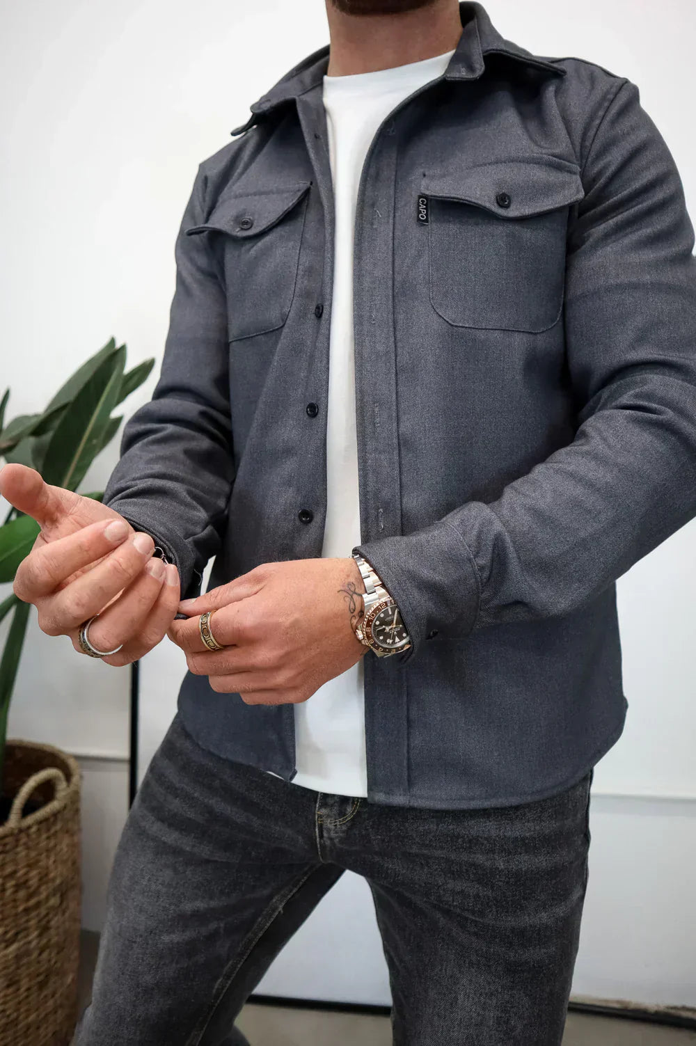 Leemord | Klassisches Langarmhemd im Stil der alten Geldelite