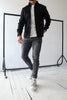 Noah™ | Stilvolles Freizeit-Hemd - Hellgrau / XS