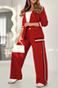 Paulie | Set aus Blazer und fließender Hose mit gestreiften Details