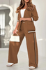 Paulie | Set aus Blazer und fließender Hose mit gestreiften Details