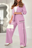 Paulie | Set aus Blazer und fließender Hose mit gestreiften Details