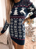 Elina™ - Enganliegendes Weihnachtskleid mit Jacquard-Muster - TOPS / DRESSES - Champlain-Farbe / S