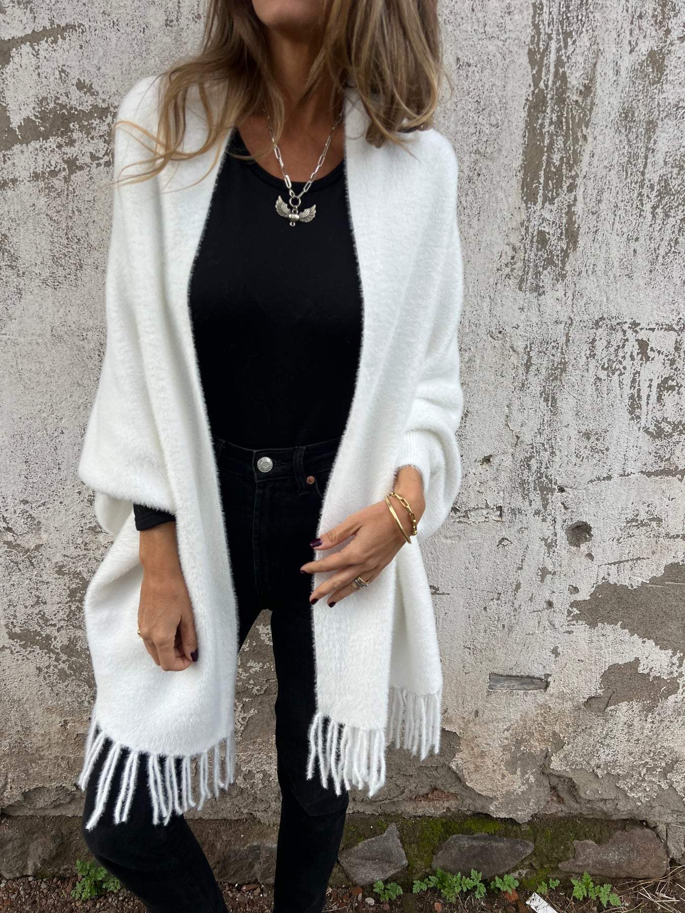 Eve™ | eleganter Damenmantel - Jas - Grau / S