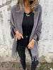Eve™ | eleganter Damenmantel - Jas - Grau / S