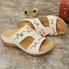 Frances | bequeme orthopädische Sandalen mit Blumenmuster