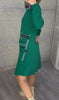 Ailany | feminines Strickkleid, bedruckt im stilvollen Look.