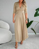 Elasie | Elegantes Midikleid mit V-Ausschnitt
